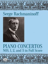 Piano Concertos Nos. 1, 2 and 3 Orchestra Scores/Parts sheet music cover
